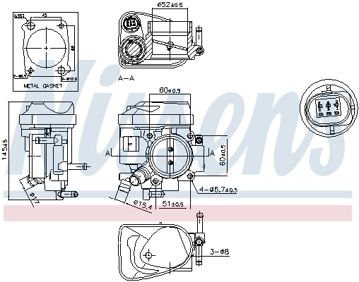 Carcasa clapeta acceleratie