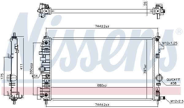 Radiator racire motor