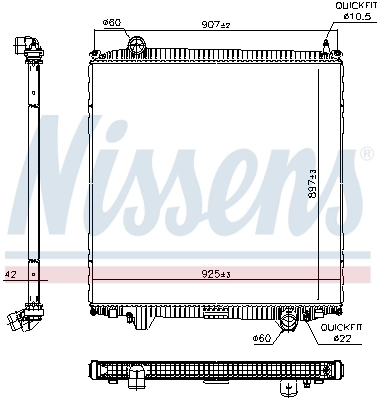 Radiator racire motor