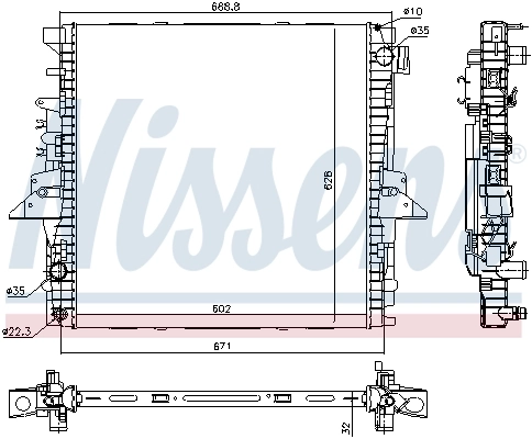 Radiator racire motor