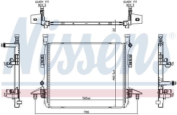 Radiator racire motor