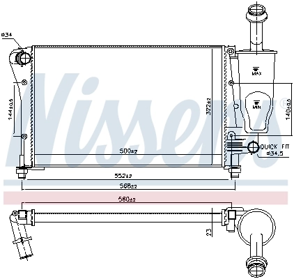 Radiator racire motor