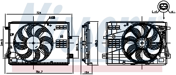 Ventilator radiator racire