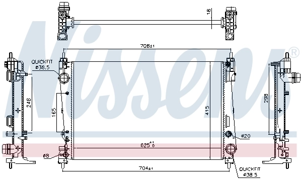Radiator racire motor