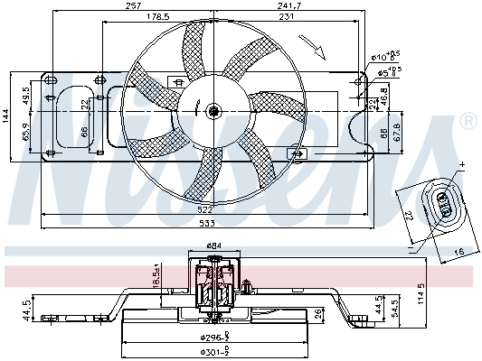 Ventilator radiator racire