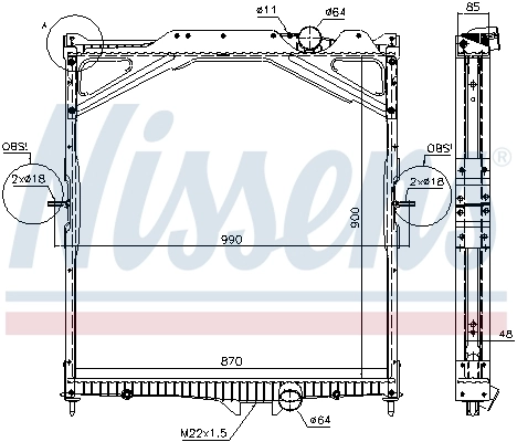 Radiator racire motor