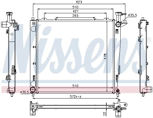 Radiator racire motor