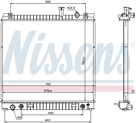 Radiator racire motor