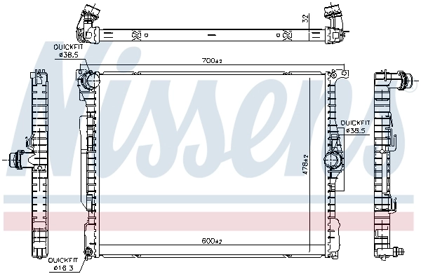 Radiator racire motor