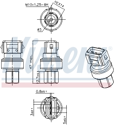 Comutator presiune aer conditionat