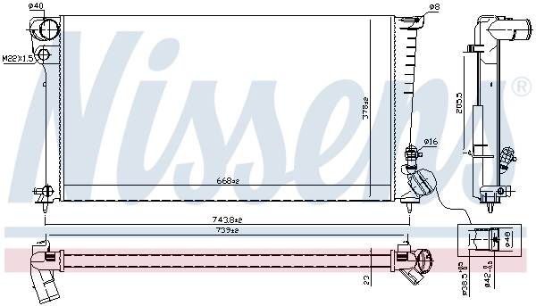Radiator racire motor