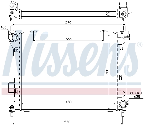 Radiator racire motor