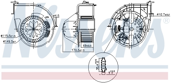 Ventilator, habitaclu