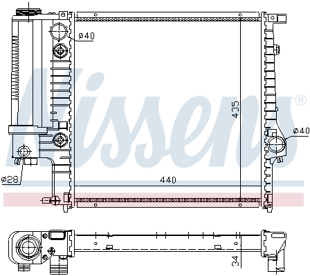 Radiator racire motor