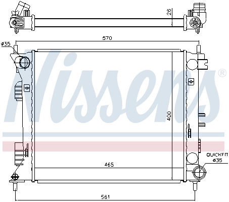 Radiator racire motor