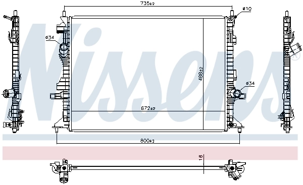 Radiator racire motor