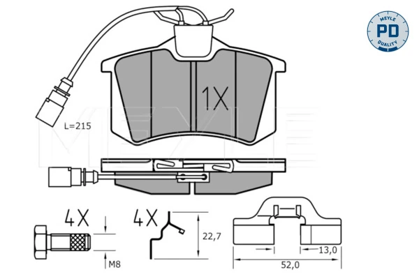 Set placute frana