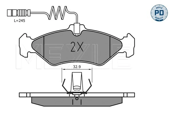 Set placute frana
