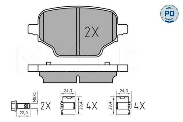 Set placute frana