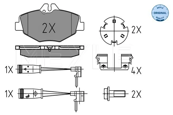 Set placute frana
