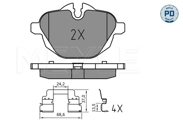 Set placute frana