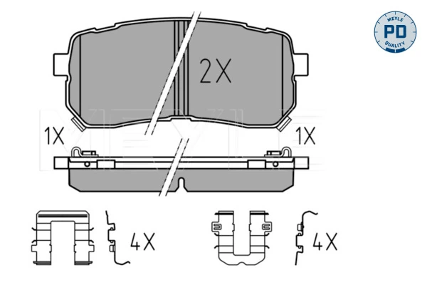 Set placute frana