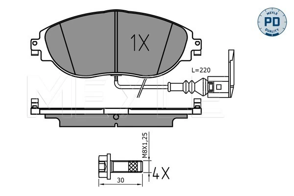 Set placute frana