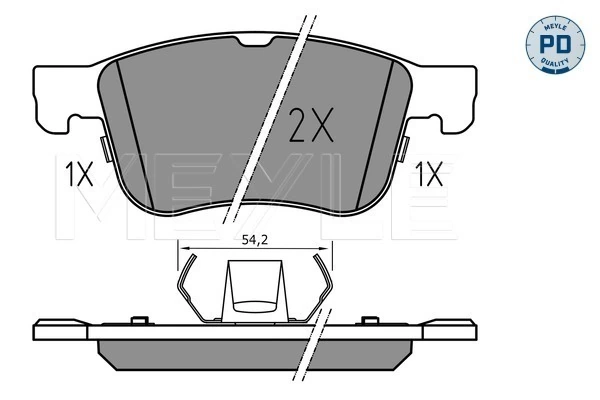 Set placute frana