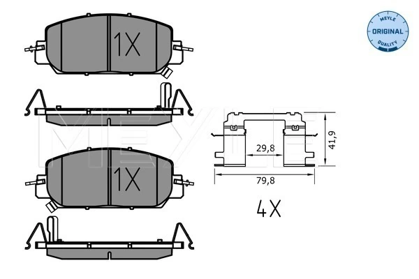 Set placute frana