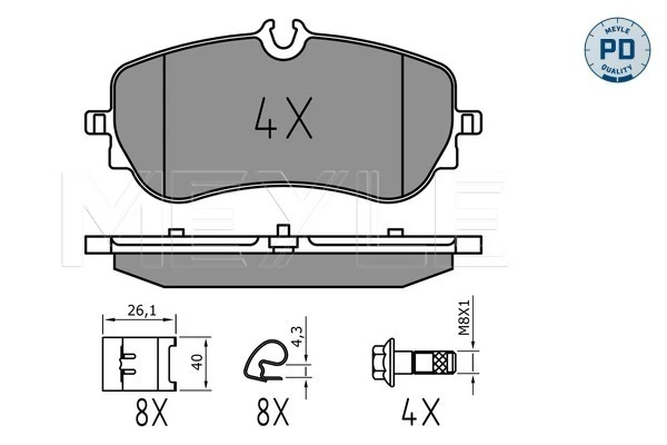 Set placute frana