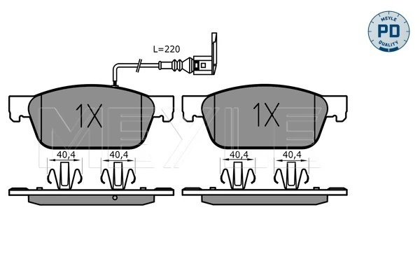 Set placute frana