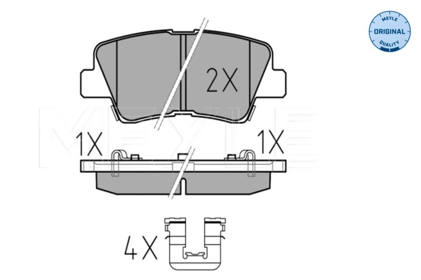 Set placute frana