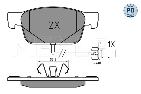 Set placute frana