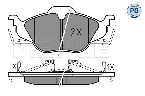 Set placute frana