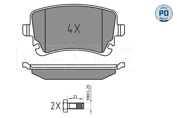 Set placute frana