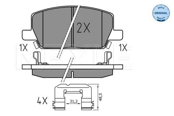 Set placute frana