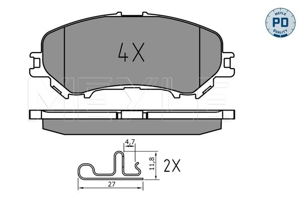 Set placute frana