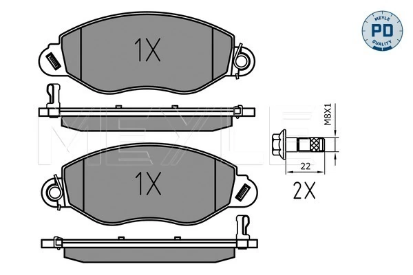 Set placute frana