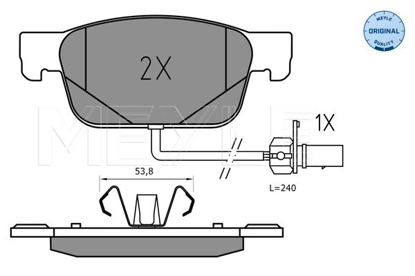 Set placute frana