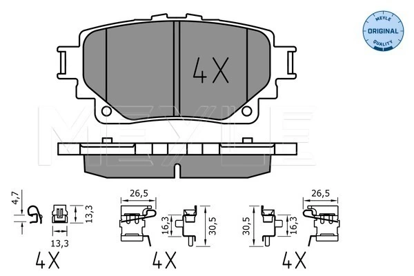 Set placute frana