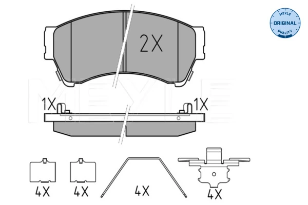 Set placute frana