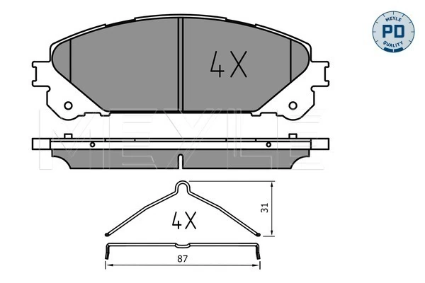 Set placute frana
