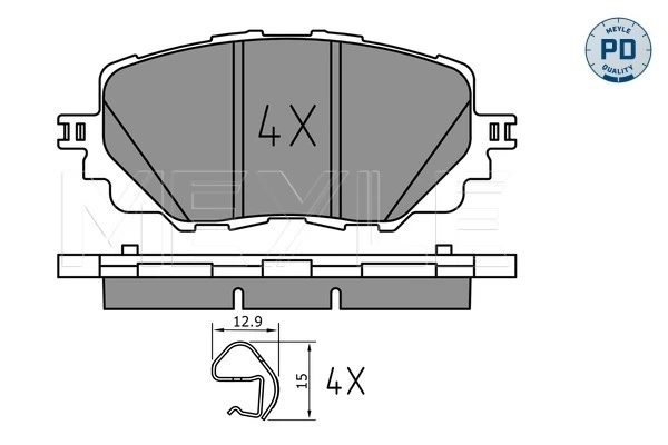 Set placute frana