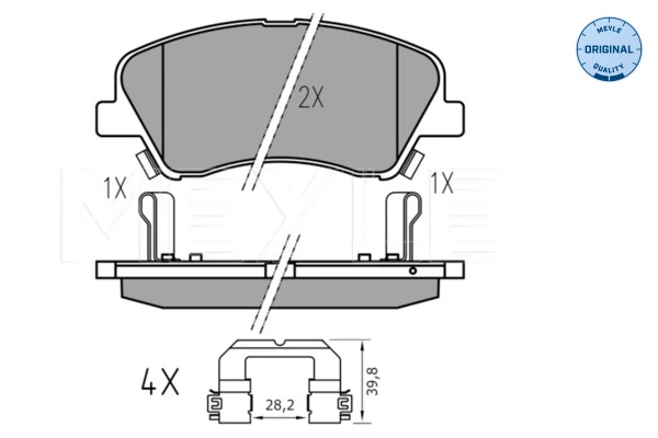 Set placute frana
