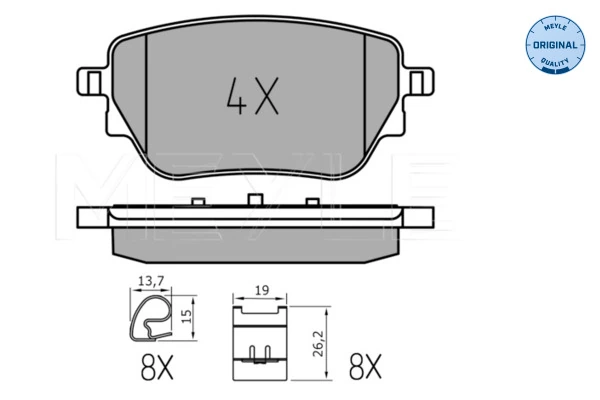 Set placute frana
