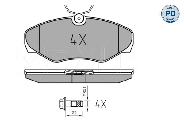 Set placute frana