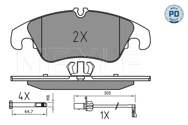 Set placute frana