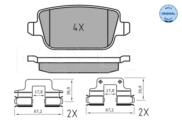 Set placute frana