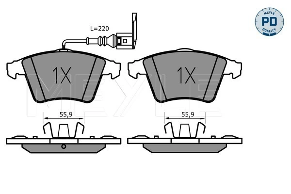 Set placute frana