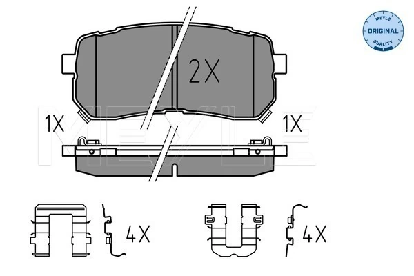 Set placute frana